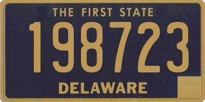DE license plate 198723