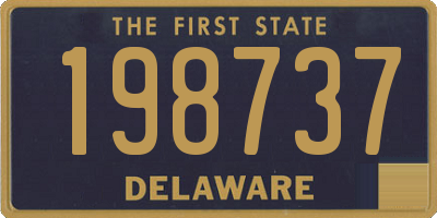 DE license plate 198737