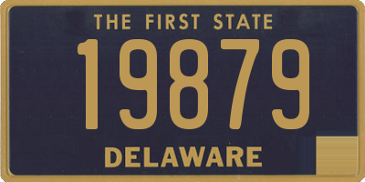 DE license plate 19879