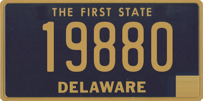 DE license plate 19880