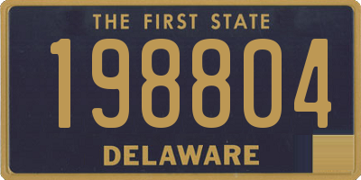 DE license plate 198804