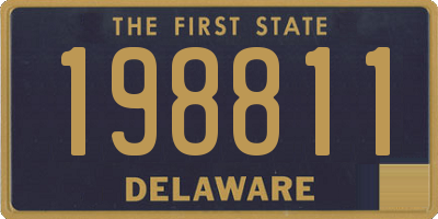 DE license plate 198811