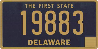 DE license plate 19883