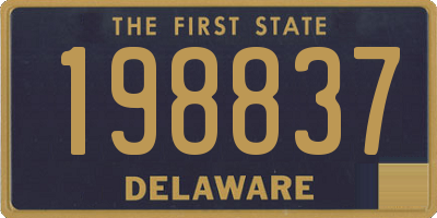 DE license plate 198837