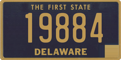 DE license plate 19884