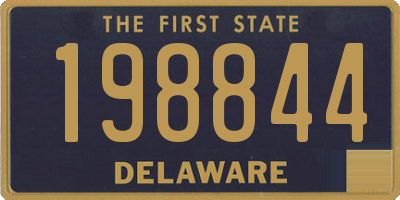 DE license plate 198844