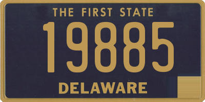 DE license plate 19885