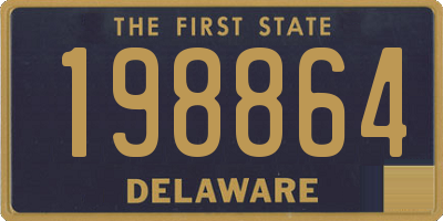 DE license plate 198864