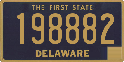 DE license plate 198882
