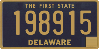 DE license plate 198915