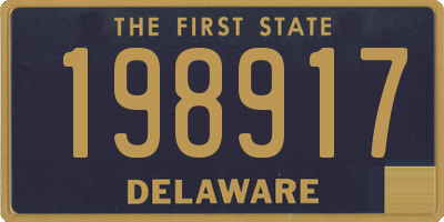 DE license plate 198917