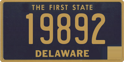 DE license plate 19892