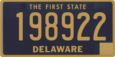 DE license plate 198922