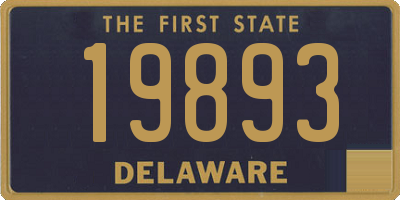 DE license plate 19893