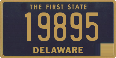 DE license plate 19895