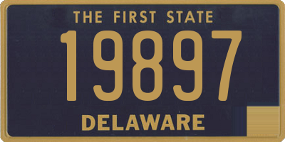 DE license plate 19897