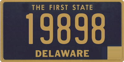 DE license plate 19898