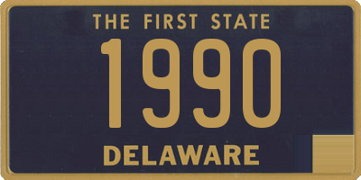 DE license plate 1990