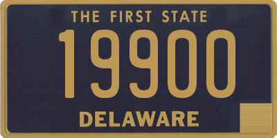 DE license plate 19900