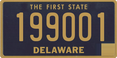 DE license plate 199001