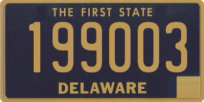 DE license plate 199003