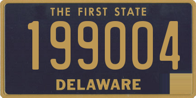 DE license plate 199004