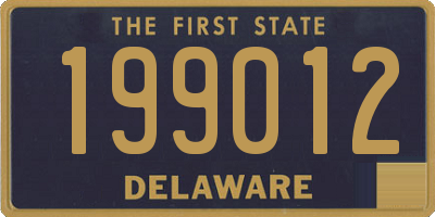 DE license plate 199012
