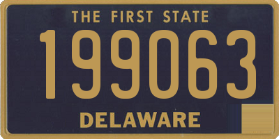 DE license plate 199063