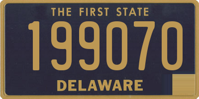 DE license plate 199070