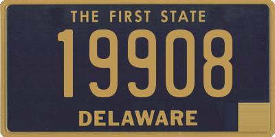 DE license plate 19908