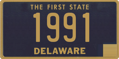 DE license plate 1991