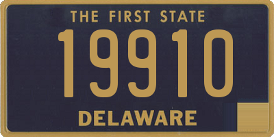 DE license plate 19910