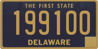 DE license plate 199100