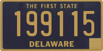 DE license plate 199115