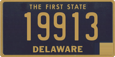 DE license plate 19913