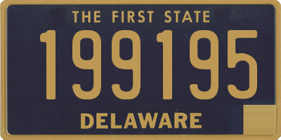 DE license plate 199195