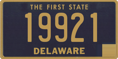 DE license plate 19921