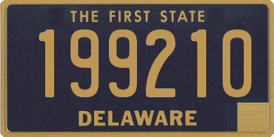 DE license plate 199210