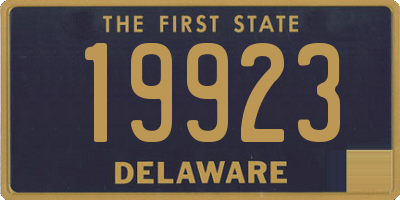 DE license plate 19923