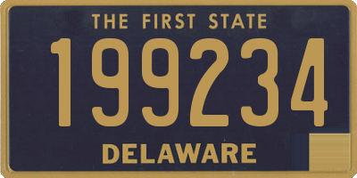 DE license plate 199234