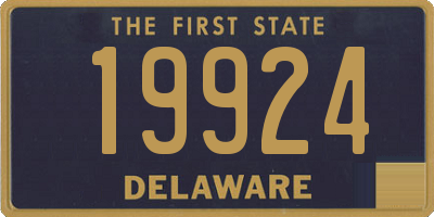 DE license plate 19924