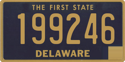 DE license plate 199246