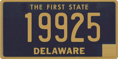 DE license plate 19925