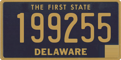 DE license plate 199255