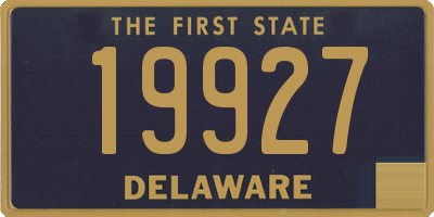 DE license plate 19927