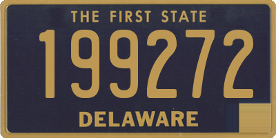 DE license plate 199272