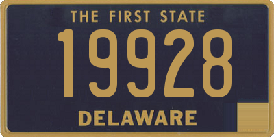 DE license plate 19928