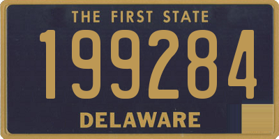 DE license plate 199284