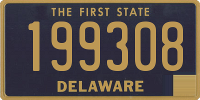 DE license plate 199308