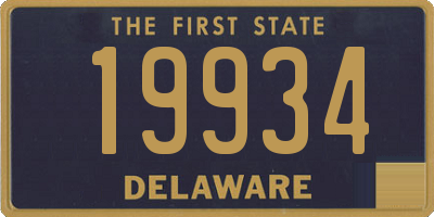 DE license plate 19934